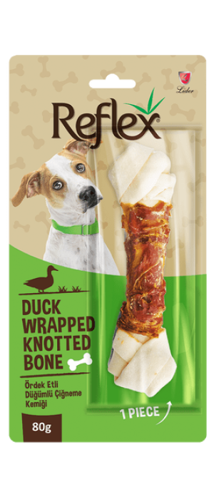 REFLEX ÖRDEK ETLİ DÜGÜMLÜ KEMİK 80 GR